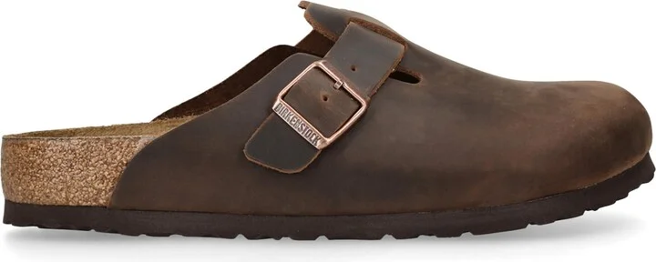 Birkenstock Oiled Leather Boston Clogs