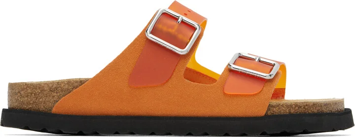 Birkenstock Orange 1774 Arizona PVC Milky Sandals