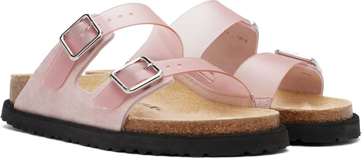 Birkenstock Pink 1774 Arizona PVC Milky Sandals - Image 4