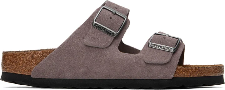 Birkenstock Purple Narrow Arizona Soft Footbed Sandals