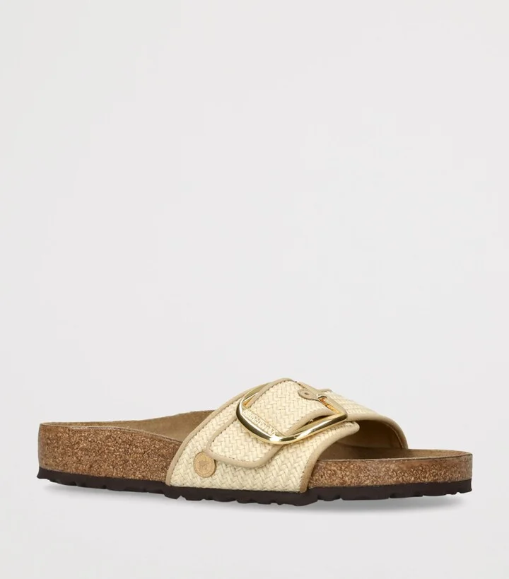 Birkenstock Raffia Madrid Big Buckle Sandals - Image 3