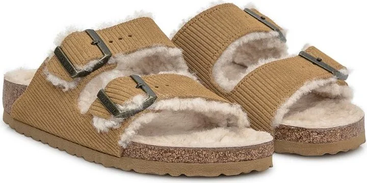Birkenstock Sandalwood Arizona Shearling Cord - Image 2