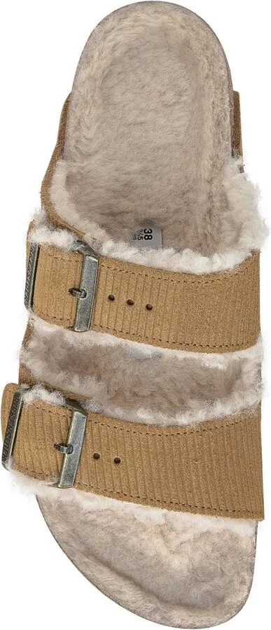 Birkenstock Sandalwood Arizona Shearling Cord - Image 4