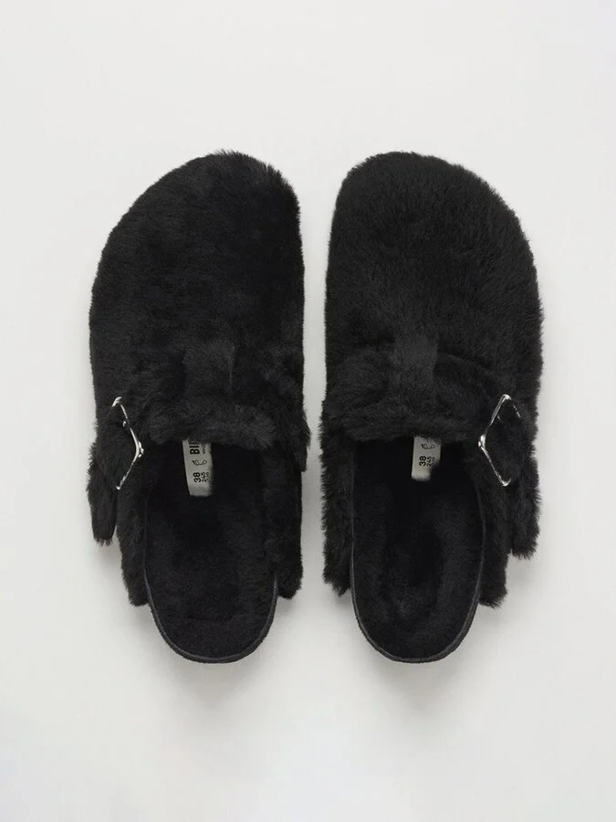 Birkenstock Shearling Boston Clogs Shoes - Image 2