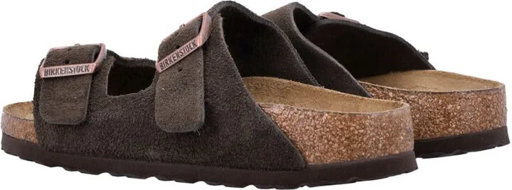 Birkenstock Suede Arizona Sandals Mocha Brown - Image 4