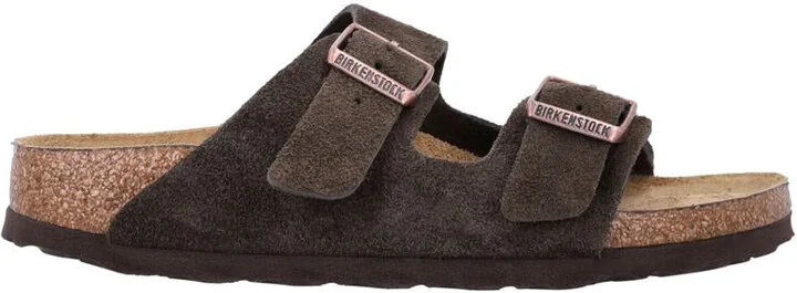 Birkenstock Suede Arizona Sandals Mocha Brown