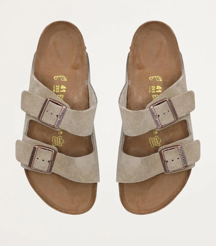 Birkenstock Suede Arizona Slides - Image 2