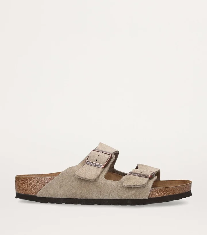 Birkenstock Suede Arizona Slides - Image 3
