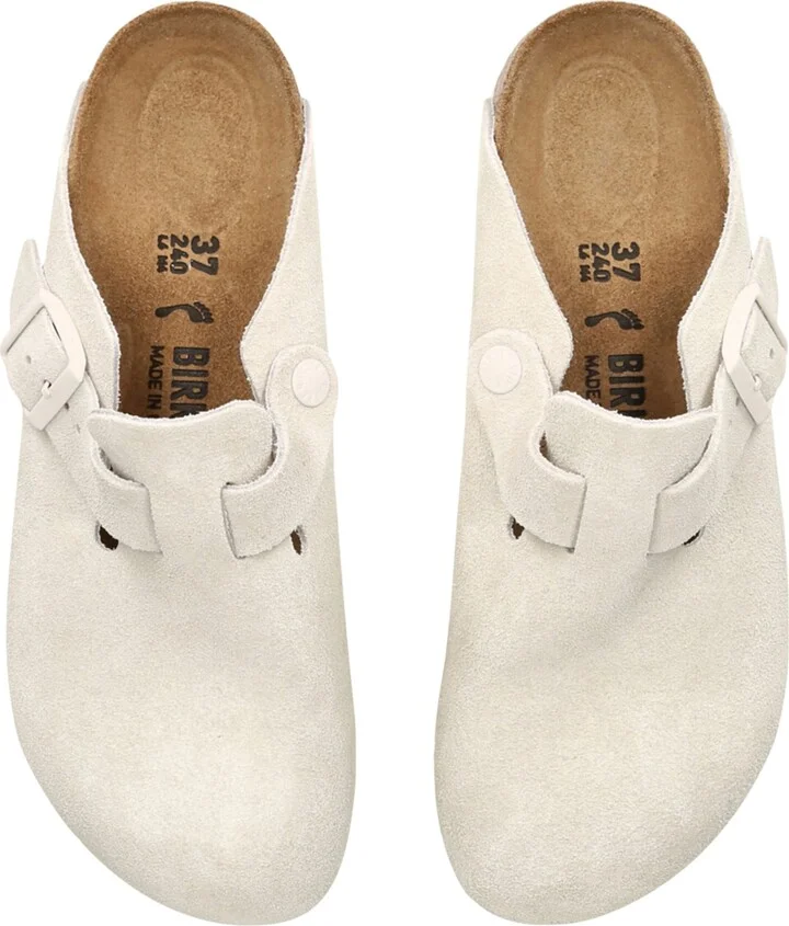 Birkenstock Suede Boston Clogs - Image 5
