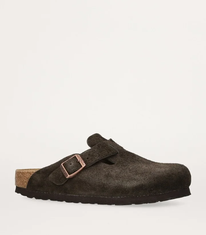 Birkenstock Suede Boston Clogs - Image 3