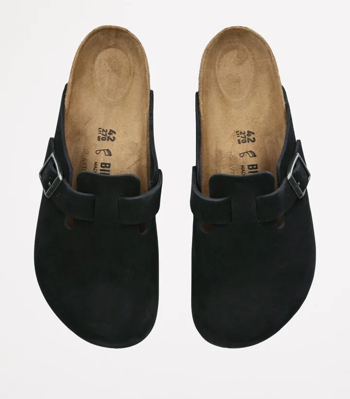 Birkenstock Suede Boston Clogs - Image 3