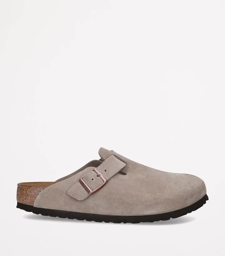 Birkenstock Suede Boston Clogs - Image 4