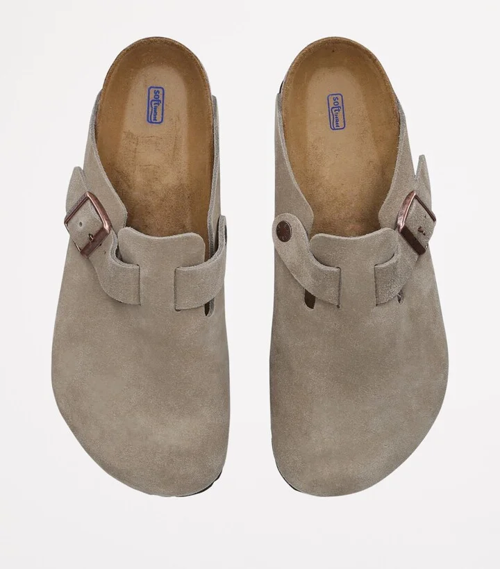 Birkenstock Suede Boston Clogs - Image 6