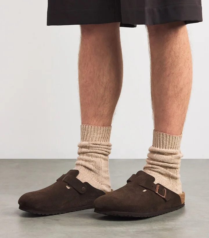 Birkenstock Suede Boston Clogs - Image 2
