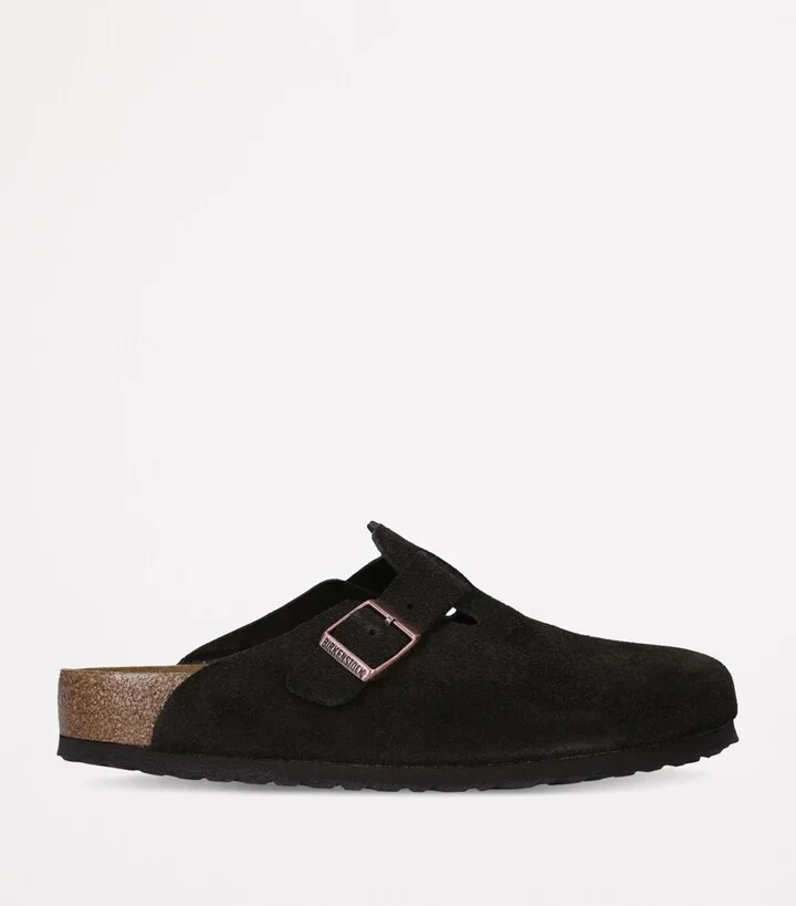 Birkenstock Suede Boston Clogs - Image 4
