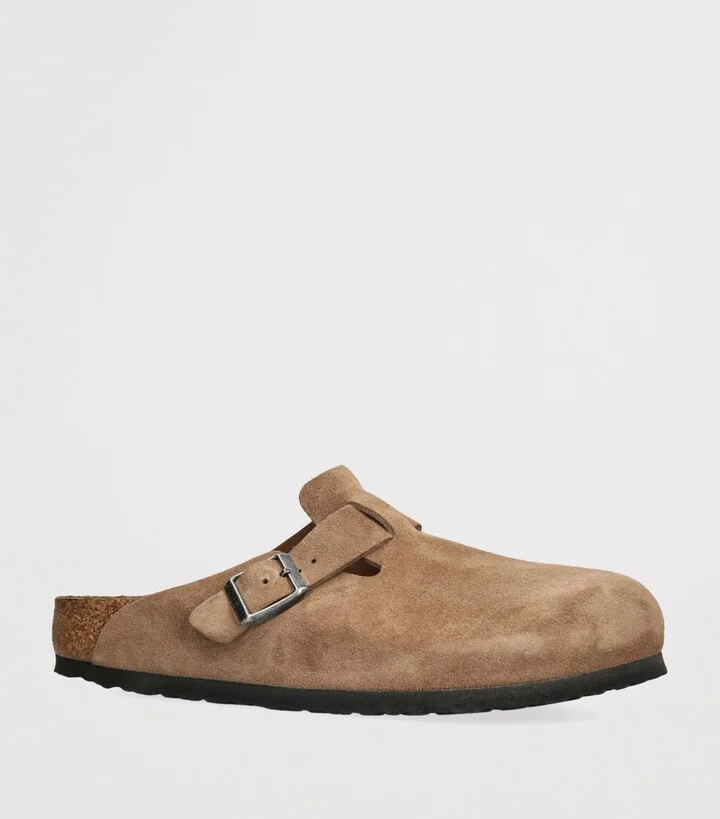 Birkenstock Suede Boston Clogs - Image 3