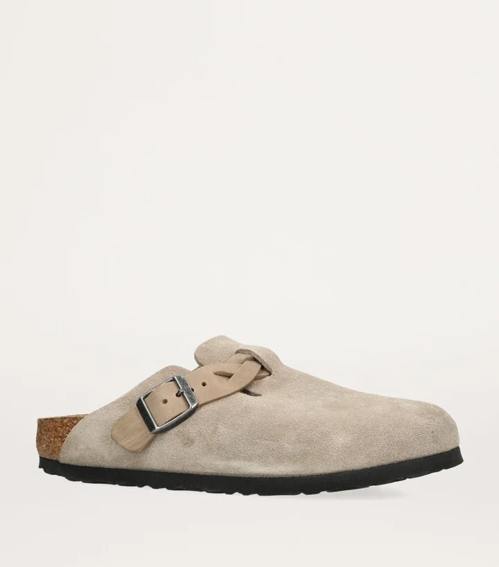 Birkenstock Suede Braid Boston Sandals - Image 3