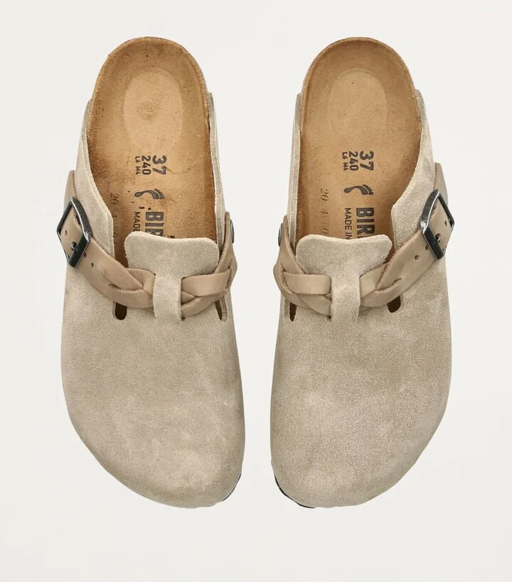 Birkenstock Suede Braid Boston Sandals - Image 4