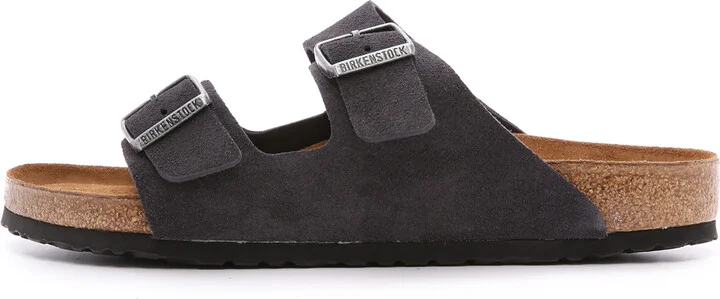 Birkenstock Suede Soft Footbed Arizona Sandal - Image 3