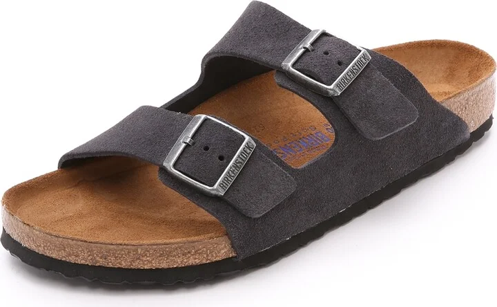 Birkenstock Suede Soft Footbed Arizona Sandal
