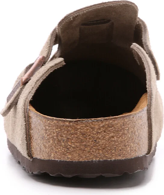 Birkenstock Suede Soft Footbed Boston Clogs - Image 5