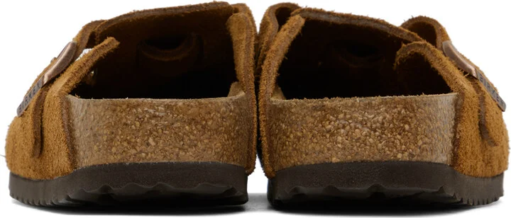 Birkenstock Tan Narrow Boston Soft Footbed Loafers - Image 2
