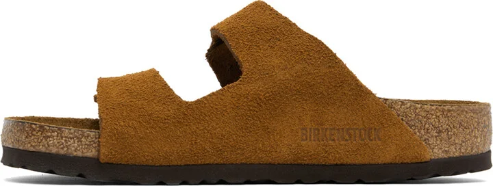 Birkenstock Tan Regular Arizona Soft Footbed Sandals - Image 3