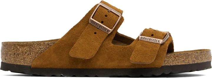 Birkenstock Tan Regular Arizona Soft Footbed Sandals