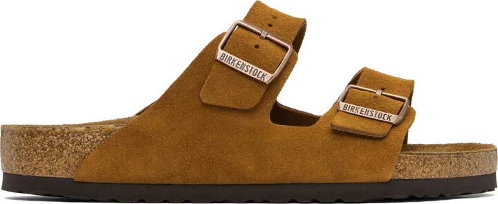 Birkenstock Tan Regular Arizona Soft Footbed Sandals
