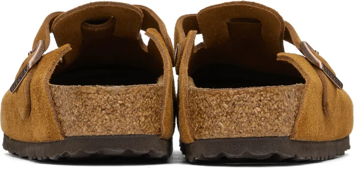 Birkenstock Tan Regular Boston Soft Footbed Slip-on Loafers - Image 2