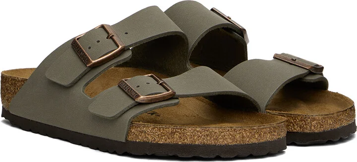 Birkenstock Taupe Arizona Sandals - Image 4