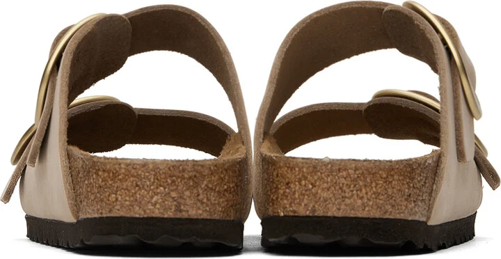 Birkenstock Taupe Narrow Arizona Big Buckle Sandals - Image 2