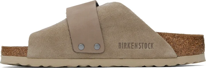 Birkenstock Taupe Narrow Kyoto Sandals - Image 3