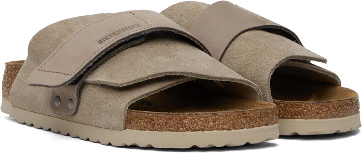 Birkenstock Taupe Narrow Kyoto Sandals - Image 4