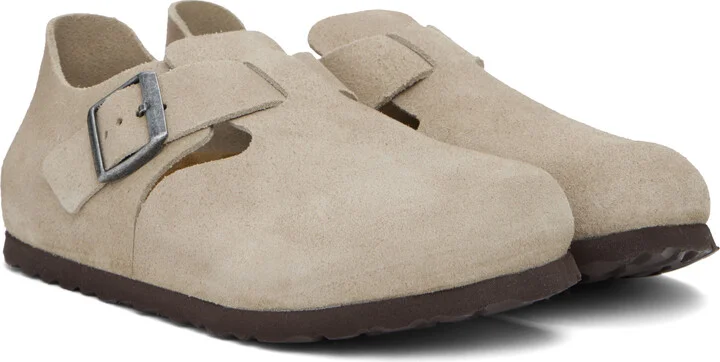 Birkenstock Taupe Narrow London Loafers - Image 4