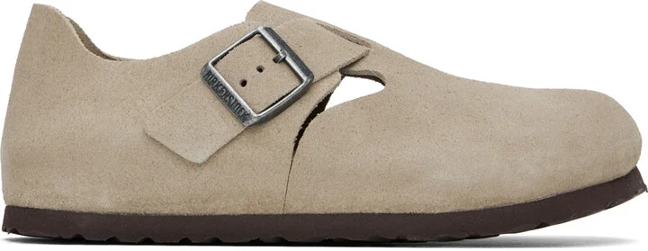 Birkenstock Taupe Narrow London Loafers