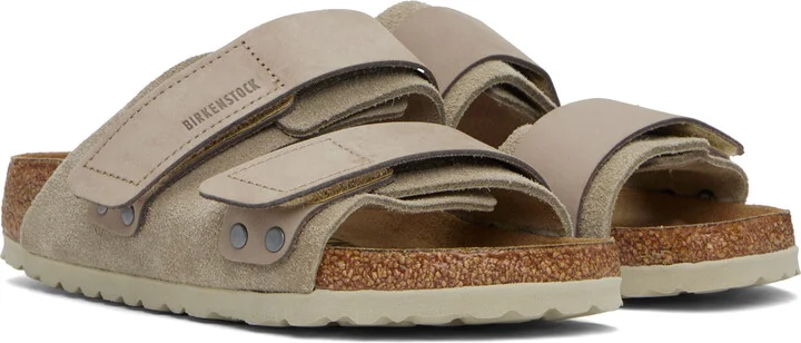 Birkenstock Taupe Narrow Uji Sandals - Image 4