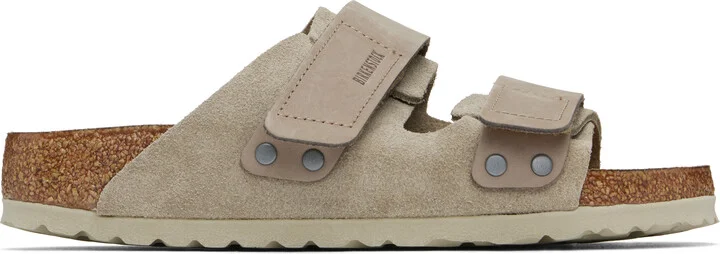 Birkenstock Taupe Narrow Uji Sandals