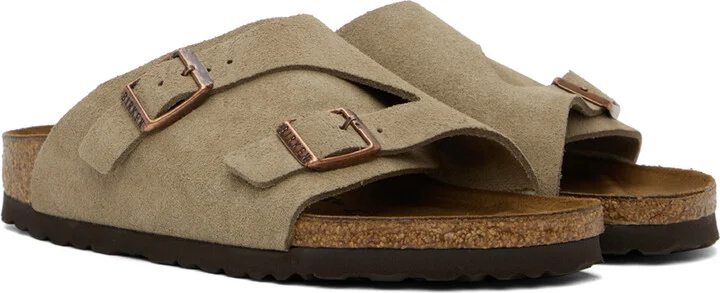Birkenstock Taupe Narrow Zürich Sandals - Image 4