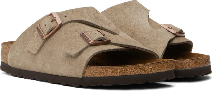 Birkenstock Taupe Narrow Zürich Sandals - Image 4