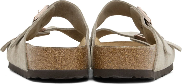 Birkenstock Taupe Regular Arizona Sandals - Image 2