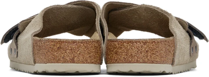 Birkenstock Taupe Regular Kyoto Sandals - Image 2