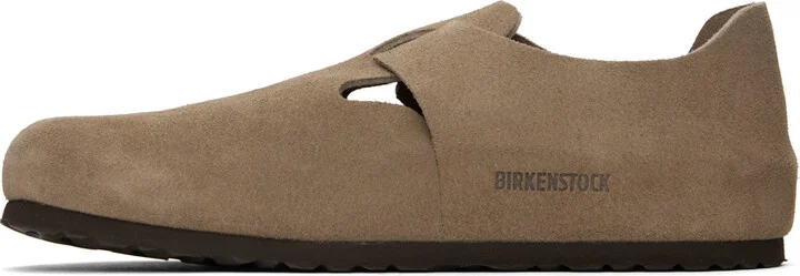 Birkenstock Taupe Regular London Loafers - Image 3