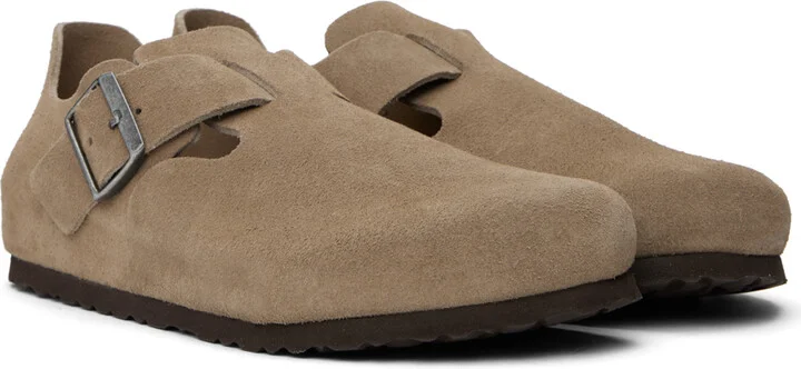 Birkenstock Taupe Regular London Loafers - Image 4