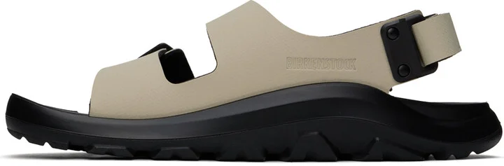 Birkenstock Taupe Regular Mogami Terra Sandals - Image 3