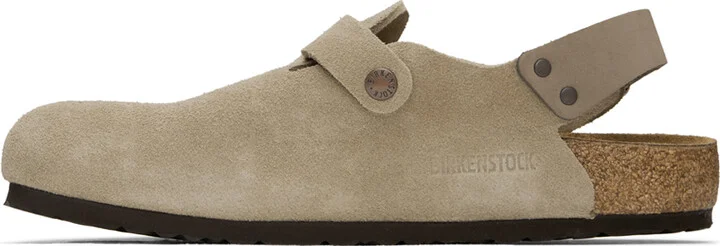 Birkenstock Taupe Regular Tokio II Loafers - Image 3