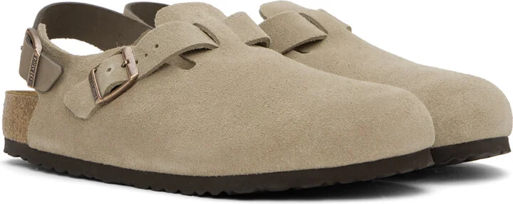Birkenstock Taupe Regular Tokio II Loafers - Image 4