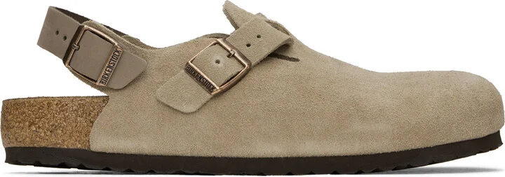 Birkenstock Taupe Regular Tokio II Loafers