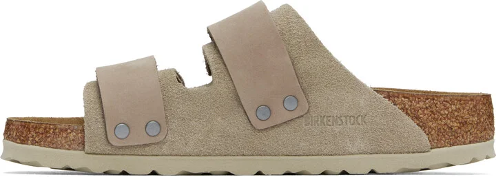 Birkenstock Taupe Regular Uji Sandals - Image 3