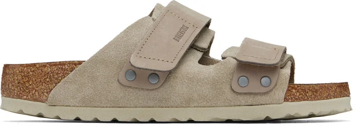 Birkenstock Taupe Regular Uji Sandals